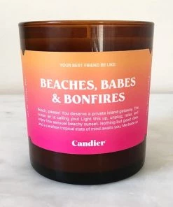 She She Boutique GIFTS Candier Candle - Beaches, Babes & Bonfires