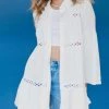 She She Boutique Sunny Days Beach Shirt- White CLOTHING 2 She She Boutique Sunny Days Beach Shirt- White CLOTHING