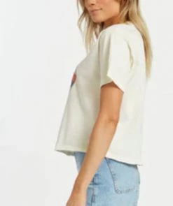 She She Boutique Meet Me At The Lake Graphic Tee - Vintage White