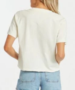 She She Boutique Meet Me At The Lake Graphic Tee - Vintage White