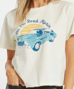 She She Boutique On The Road Again Graphic Tee - Vintage White