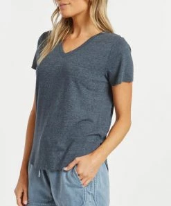 She She Boutique Delta T-Shirt - White, Blue Wing OR Watermelon Stripe CLOTHING