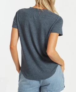 She She Boutique Delta T-Shirt - White, Blue Wing OR Watermelon Stripe CLOTHING