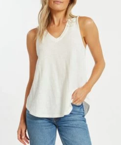 She She Boutique Manning Tank - Green Tee OR White CLOTHING