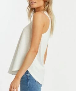 She She Boutique Manning Tank - Green Tee OR White CLOTHING