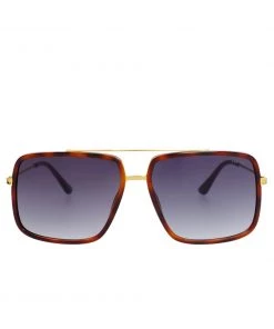 She She Boutique Freyrs Belden Aviator Sunglasses - Tortoise ACCESSORIES