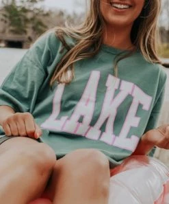 She She Boutique Lake Oversized Tee - Green