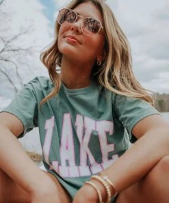 She She Boutique Lake Oversized Tee - Green