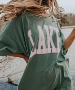 She She Boutique Lake Oversized Tee - Green