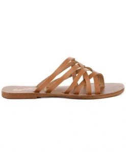 She She Boutique Seychelles Nice Try Sandals - White OR Tan SHOES