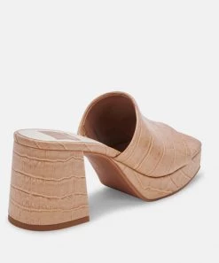 She She Boutique SHOES Dolce Vita Marsha Heels - Cafe Embossed