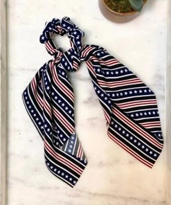 She She Boutique Hair Scarf Pony Tail Holder - Stars & Stripes ACCESSORIES