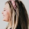 She She Boutique Kenley Knotted Speckle Headband - Pink