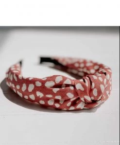 She She Boutique Kenley Knotted Speckle Headband - Pink