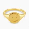 She She Boutique Gorjana Smiley Ring - Gold
