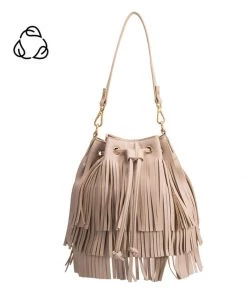 She She Boutique Julie Shoulder Bag - Nude HANDBAGS