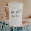 She She Boutique Tall Speckled Mug - Be Still + Know GIFTS
