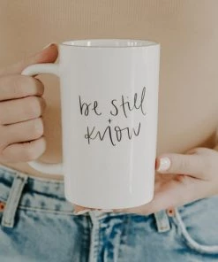 She She Boutique Tall Speckled Mug - Be Still + Know GIFTS