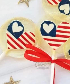 She She Boutique Sparkle Lollipop - USA Flag