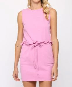 She She Boutique Terry Dress - Pastel Lavender