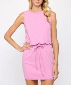 She She Boutique Terry Dress - Pastel Lavender
