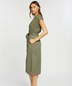 She She Boutique Taylor Dress - Agave Green