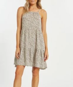 She She Boutique Renalda Dress - Buttercream OR Taupe Ivory