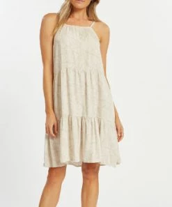 She She Boutique Renalda Dress - Buttercream OR Taupe Ivory
