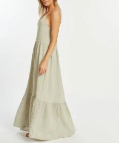She She Boutique Cabana Maxi Dress - Ash Rose OR Green Tea