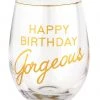 She She Boutique Wine Glass - Happy Birthday Gorgeous