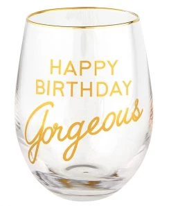 She She Boutique Wine Glass - Happy Birthday Gorgeous