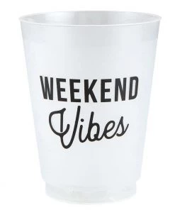 She She Boutique Frosted Cup Set Of 8 - Poolside Punch, Lake Water OR Weekend Vibes ACCESSORIES