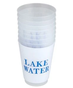 She She Boutique Frosted Cup Set Of 8 - Poolside Punch, Lake Water OR Weekend Vibes ACCESSORIES