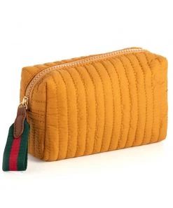 She She Boutique Ezra Cosmetic Bag - Honey HANDBAGS