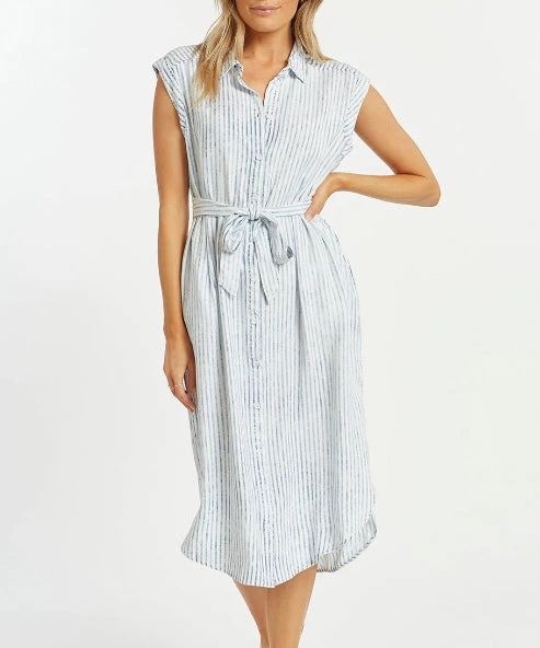 She She Boutique Reverie Dress - Acid Wash Stripe 4 She She Boutique Reverie Dress - Acid Wash Stripe