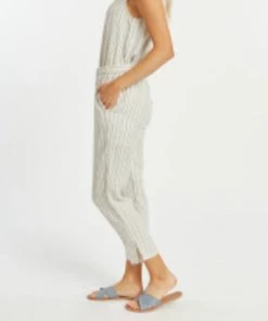 She She Boutique Boardwalk Pants - Ivory/Navy Stripe
