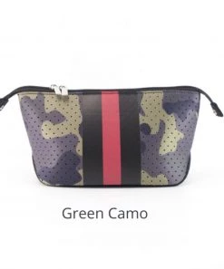She She Boutique Neoprene Everyday Cosmetic Bag - Green Camo ACCESSORIES
