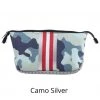 She She Boutique Neoprene Everyday Cosmetic Bag - Camo Silver 1 She She Boutique Neoprene Everyday Cosmetic Bag - Camo Silver