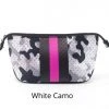 She She Boutique Neoprene Everyday Cosmetic Bag - White Camo ACCESSORIES