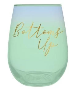 She She Boutique Wine Glass - Bottoms Up