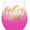 She She Boutique Jumbo Stemless Wine Glass - Birthday Vibes