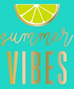 She She Boutique 50 Count Foil Beverage Napkins - Summer Vibes ACCESSORIES