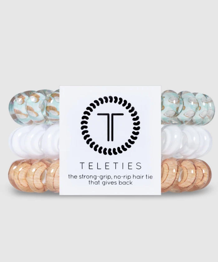 She She Boutique ACCESSORIES Large Coil Hair Tie - Pina Colada 3 She She Boutique ACCESSORIES Large Coil Hair Tie - Pina Colada