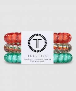 She She Boutique Small Coil Hair Tie Set - Luau