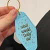 She She Boutique What Would Dolly Do Keychain - Light Blue