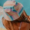 She She Boutique ACCESSORIES Pastel Stripe Bucket Hat - Multi