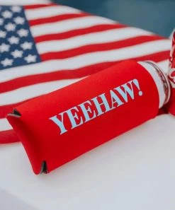 She She Boutique ACCESSORIES Yeehaw Drink Sleeve - Red