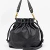 She She Boutique HANDBAGS Clare V. Moyen Henri Bag - Black Perforated