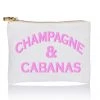 She She Boutique GIFTS Jumbo Zipper Pouch - Champagne And Cabanas