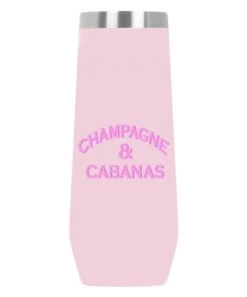 She She Boutique GIFTS Insulated Beverage Tumbler - Champagne & Cabanas